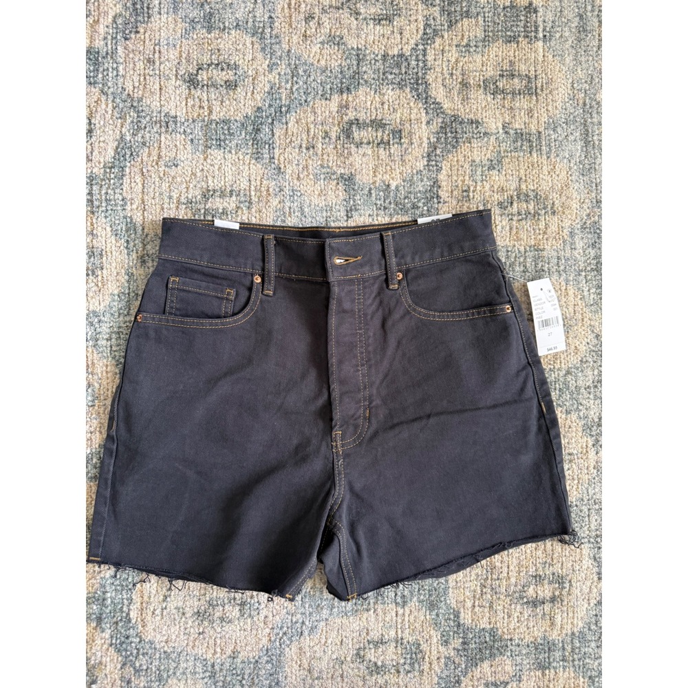 PacSun Stretch 90s Girlfriend Denim Shorts Black Size 27 NWT